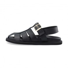 Bianco sandale de piele BIASALLY femei, culoarea negru, 11201087