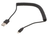Cablu USB Lightning 1.5m Spiralat