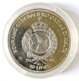 MALTA 10 LIRE LIRAS 2005 ROMA AETERNA PAPA IOAN PAUL II PROOF IN CAPSULA DE METACRILAT (CITITI DESCRIEREA), Europa, Argint