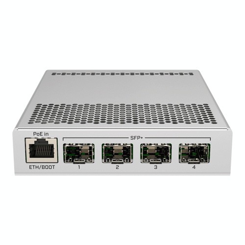 Cloud Router Switch, 1 x Gigabit, 2 x SFP+ 10Gbps - Mikrotik CRS305-1G-4S+IN SafetyGuard Surveillance