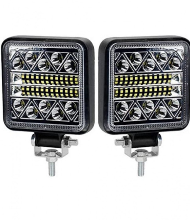 Proiector LED, 10-30V, 108W ,LUMINA ALBA + FLASH CU FIR SEPARAT
