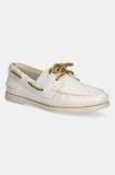 Aldo mocasini de piele HARBORCHIC femei, culoarea bej, cu toc plat, 13966685