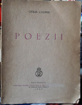 Otilia Cazimir-Poezii-1939-editie princeps foto