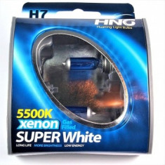 Set becuri H7 HNG 5500K 55W Super White Halogen foto