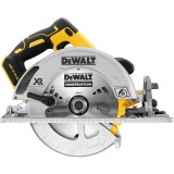 Fierastrau circular pe acumulator DeWALT DCS572NT, 18V XR, motor fara perii, diametru disc 184 mm, turatie 5500RPM, adancime de taiere 58 mm, iluminar