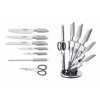 Set 8 cutite pentru bucatarie Heinner Magnium, inox, suport inclus