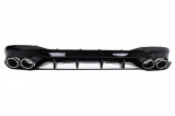 Difuzor bara spate Mercedes CLA C118/X118 cu ornamente evacuare, design CLA45S