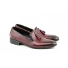 Pantofi barbati eleganti, din piele naturala, grena - 035VIS, Elion