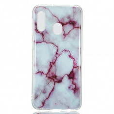 Husa Fusion Marble Pattern IMD TPU Case for Samsung A20e ? Style A foto