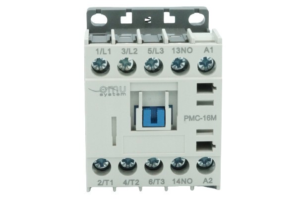 Contactor mini 16A cu 3 poli alimentare bobina 230V AC + 1 contact NO