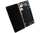 Display Samsung Galaxy A71 A715 Oled cu Rama Black Negru