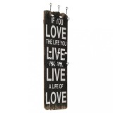 Cuier de perete cu 6 carlige, 120 x 40 cm, LOVE LIFE GartenMobel Dekor, vidaXL