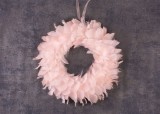 Coronita decorativa de Craciun MagicHome, roz, suspendata, 35 cm