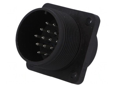 Conector Circular Soclu CM IP67 14 Pin Argintat Tată foto