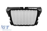 Grila tip RS cu lac negru, potrivita pentru Audi A3 hatchback, Sportback, cabrio 2009-2012 fara gauri pentru senzori de parcare Performance AutoTuning