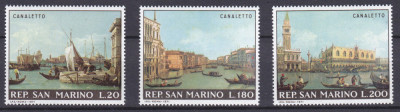 DB1 Pictura San Marino Marina Corabii 1971 3 v. MNH foto