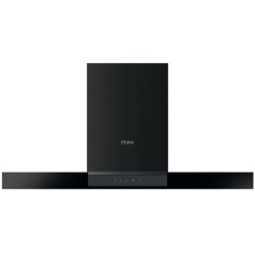 Hota decorativa Haier HATS9DCS56B, Putere de absorbtie 746 mc/h, Touch control Controale, Iluminare LED, 4 viteze, Clasa A+, Negru