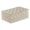 Cutie Depozitare Cosuri Bej, Metalic, Cu Capac, 27.5x17.5x11cm