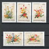 Ungaria 1989 Mi 4019/23 - Aranjamente florale, Nestampilat