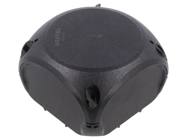 Carcasă de conexiuni IP66 neagră 93x93x62mm