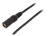 Cablu DC 5,5/2,5 Negru 1,5m 2x0,5mm2