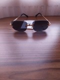 Ochelari de soare luxury "Rimless" &ndash; Design Italia, Noi cu etichetă (Auriu/Negru)