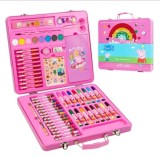 Set Pictura Peppa Pig 60 Piese: Creioane, Carioci, Acuarele, Stampile, Rigla, Radiera, Ascutitoare, Creion, Pensula, Foarfeca, Abțibilduri
