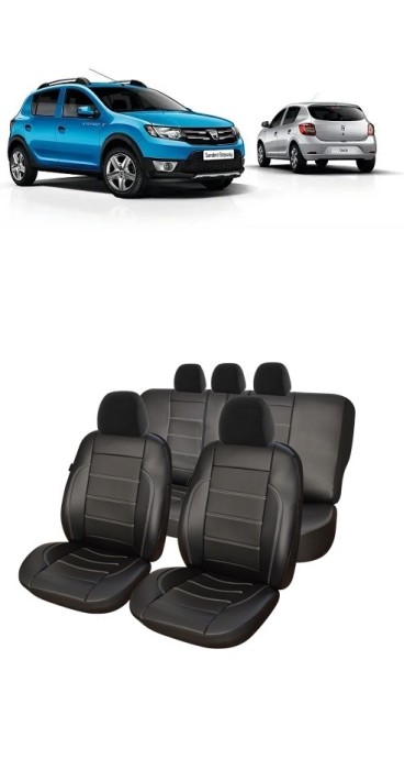 Set huse din piele perforata Dacia Sandero Sandero Stepway (2012-2020)