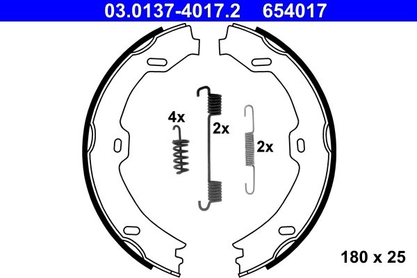 ATE 03.0137-4017.2 Set saboti frana, frana de mana