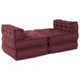 Cumpara ieftin Unitate de canapea modulara Tesatura Bordo 210 x 140 x 56 cm