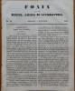 Foaia pentru Minte, Inima si Literatura, Nr. 35, 1853, Brasov, Muresanu - Revista Culturala Romaneasca