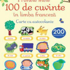 Primele 100 de cuvinte in limba franceza. Carte cu autocolante