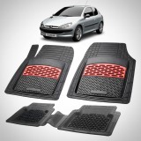 Cumpara ieftin Covorase Tavita Cauciuc Compatibile Peugeot 206 Hatchback (3 usi-1998-2003) Red