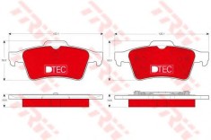 Set placute frana,frana disc SAAB 9-3 Combi (YS3F) (2005 - 2016) TRW GDB1469DTE