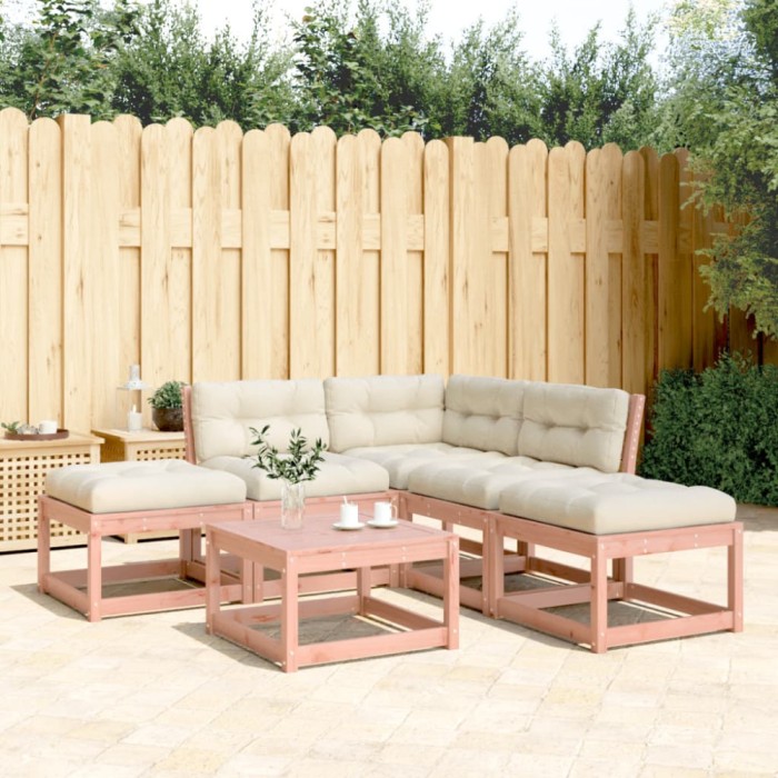 vidaXL Set mobilier de grădină cu perne, 5 piese, lemn masiv douglas 3216968
