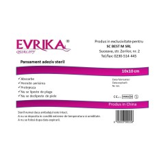 EVRIKA Q PANSAMENT ADEZIV STERIL 10CM/10CM
