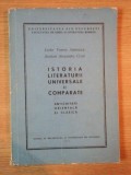 ISTORIA LITERATURII UNIVERSALE SI COMPARATE ANTICHITATE ORIENTALA SI CLASICA de VENERA ANTONESCU , ALEXANDRU CIZEK