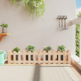 VidaXL Pat &icirc;nălțat grădină design gard 150x30x30 cm lemn de pin tratat