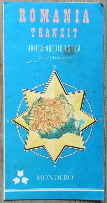 Romania Tranzit, harta autoturistica de Vasile Marinache foto