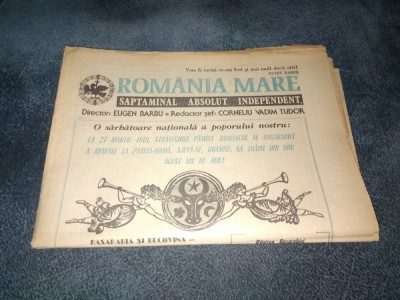 REVISTA ROMANIA MARE 29 MARTIE 1991 foto