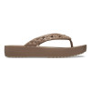 Șlapi Crocs Classic Platform Geometric Flip Maro - Latte, 36 - 39