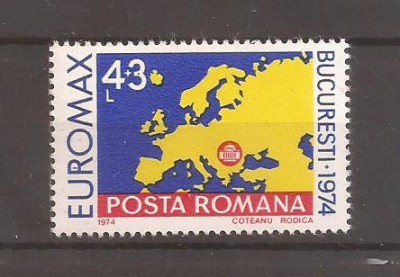 LP 856 Romania -1974 - EXPOZITIA DE MAXIMAFILIE EUROMAX - BUCURESTI, nestampilat foto