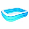 Piscina gonflabila Bestway Familie, PVC, 201 x 150 x 51 cm, Albastru/Alb, 506L