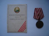 Medalia Eliberarea de sub jugul fascist RPR cu legitimatie