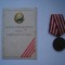 Medalia Eliberarea de sub jugul fascist RPR cu legitimatie