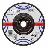 Disc pentru taiere metal Raider 125x1.0x22.2 mm, pentru otel si profile