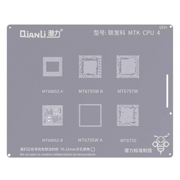 Sita BGA QIANLI QS18 pentru CPU MediaTek 6700 / 6800 Series
