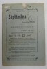 SAPTAMANA , REVISTA , APARE MIERCURI SI SAMBATA , ANUL VII , NO. 22 , 1907