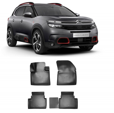 Set covorase auto cauciuc CITROEN C5 AIRCROSS 3D (2018 - 2020) - 5 buc foto