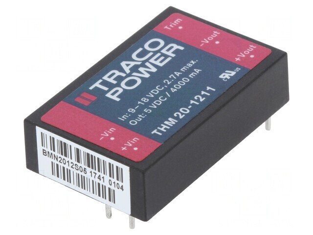 Convertor DC/DC 20W 9-18V la 5V 4A